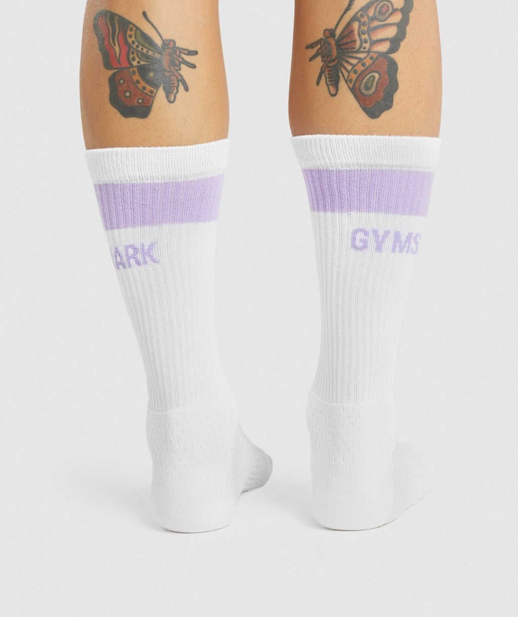 gymshark-crew-socks-1pk-white-light-purple-aw21