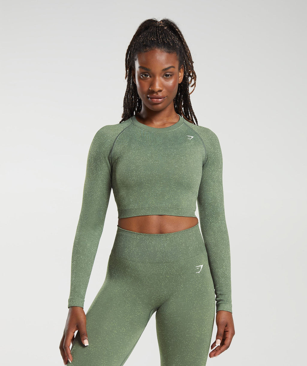 gymshark-adapt-fleck-seamless-long-sleeve-crop-top-dusk-green-light-sage-green-aw23