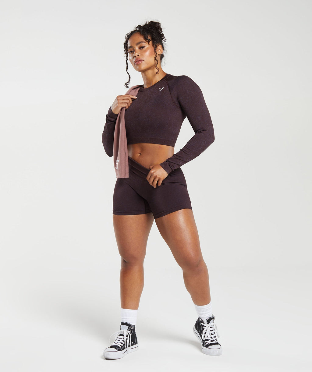 gymshark-adapt-fleck-seamless-long-sleeve-crop-top-plum-brown-dewberry-purple-aw23
