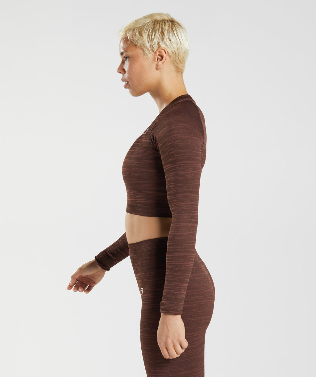 gymshark-adapt-marl-seamless-long-sleeve-crop-top-archive-brown-cherry-brown-aw22