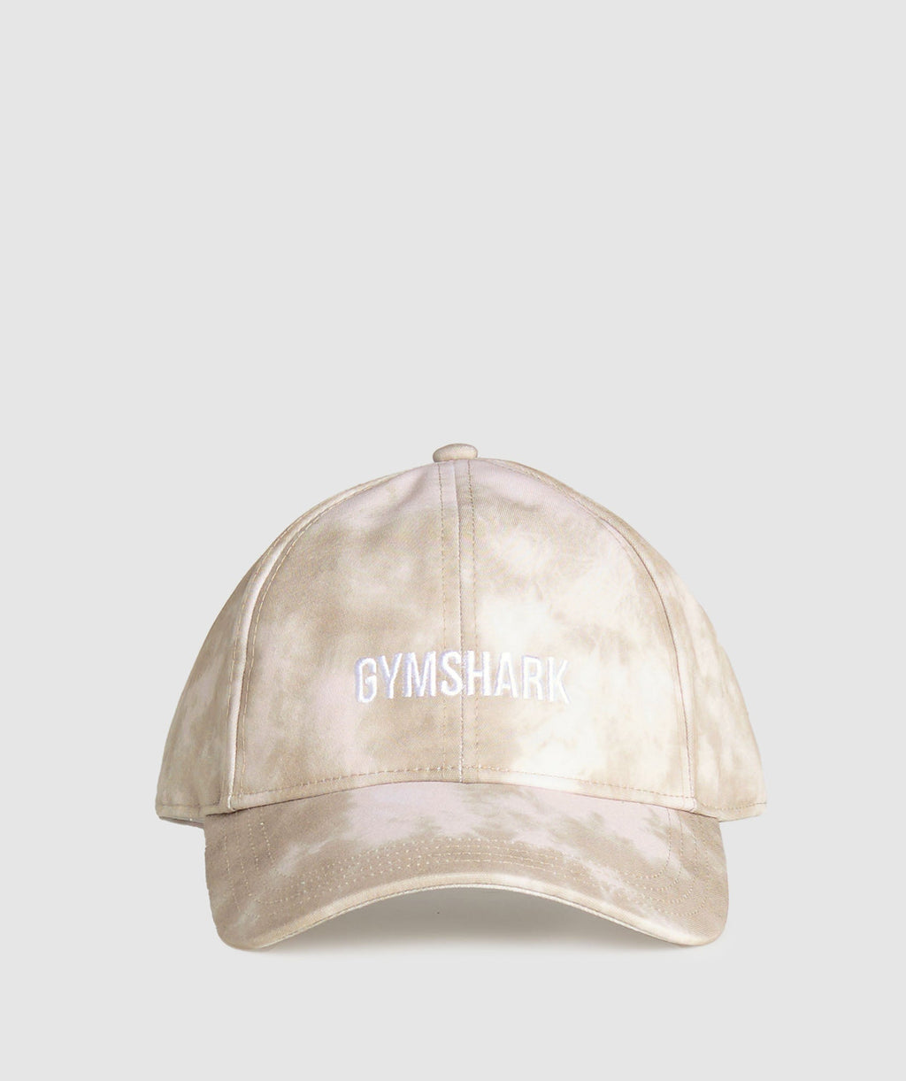 gymshark-tie-dye-cap-sand-brown-ss24