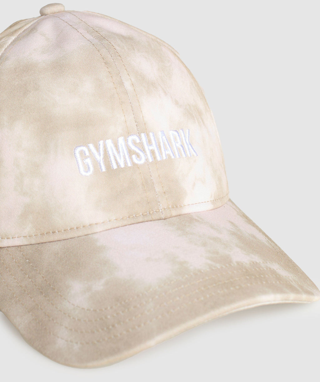 gymshark-tie-dye-cap-sand-brown-ss24
