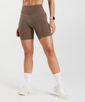 gymshark-apex-seamless-shorts-truffle-brown-cherry-brown-aw22