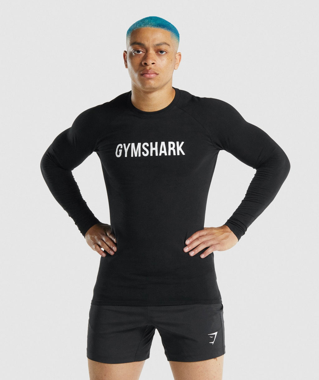 gymshark-apollo-long-sleeve-muscle-fit-t-shirt-black-white-logo