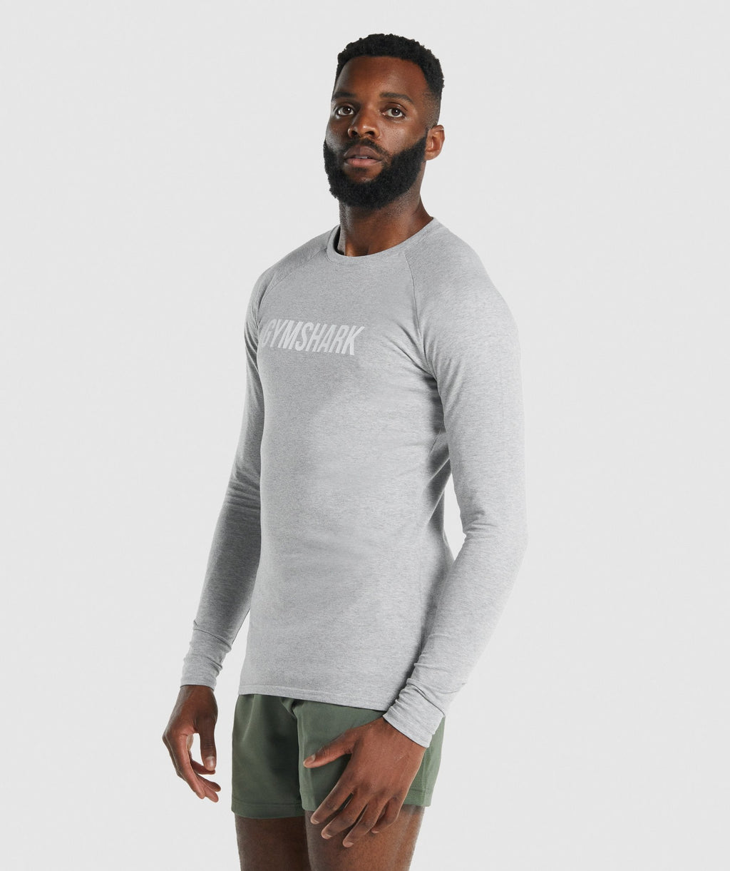 gymshark-apollo-long-sleeve-muscle-fit-t-shirt-light-grey-marl-white-logo