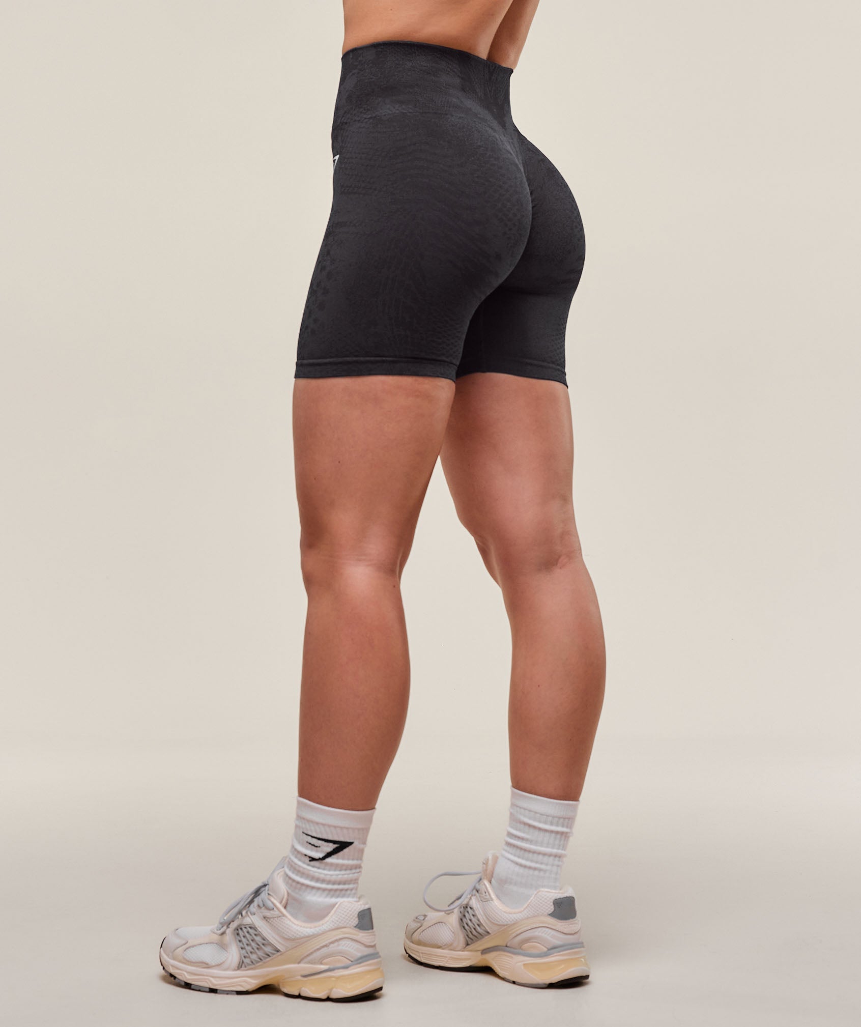 gymshark-adapt-x-whitney-animal-seamless-shorts-asphalt-grey-black-ss25