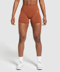 gymshark-adapt-fleck-seamless-shorts-copper-brown-terracotta-orange-ss24