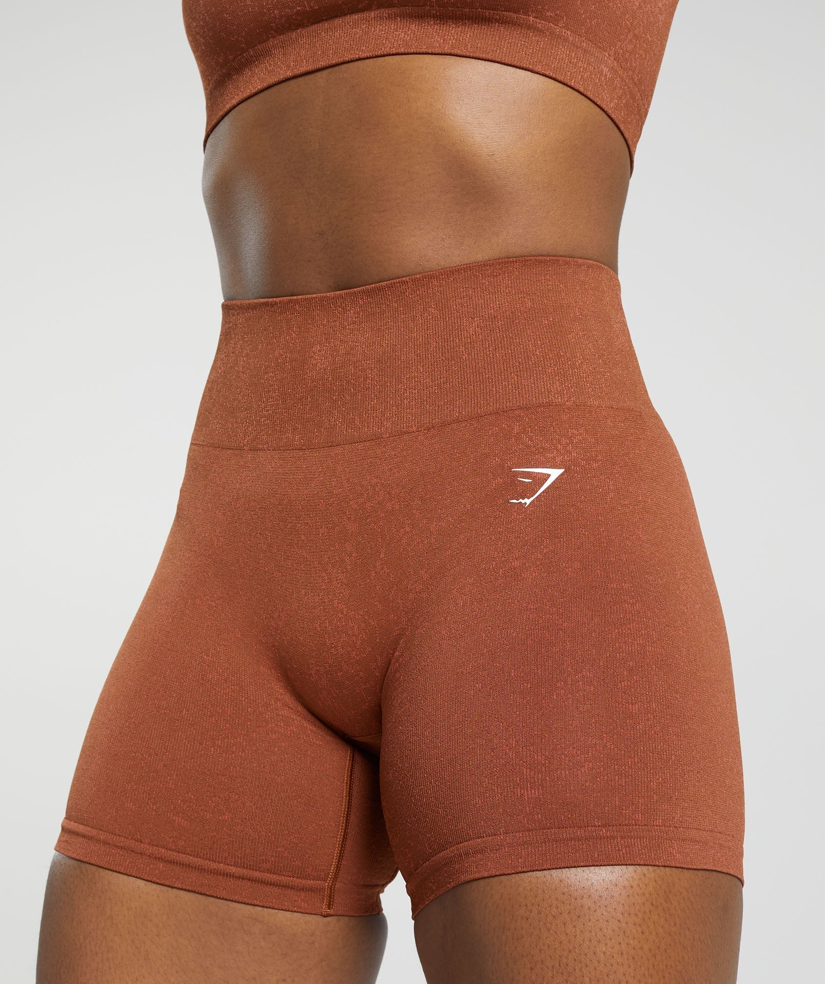 gymshark-adapt-fleck-seamless-shorts-copper-brown-terracotta-orange-ss24