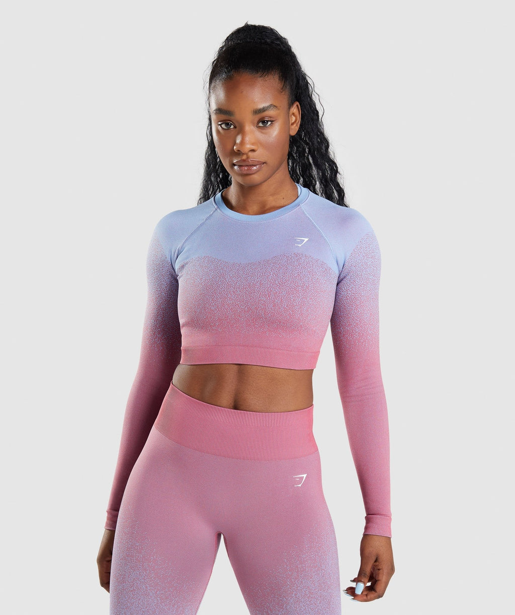 gymshark-adapt-ombre-seamless-long-sleeve-crop-top-rose-pink-light-blue-aw21