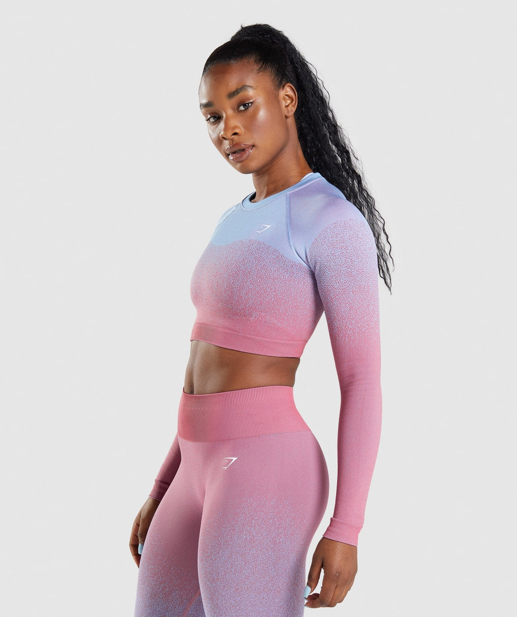 gymshark-adapt-ombre-seamless-long-sleeve-crop-top-rose-pink-light-blue-aw21