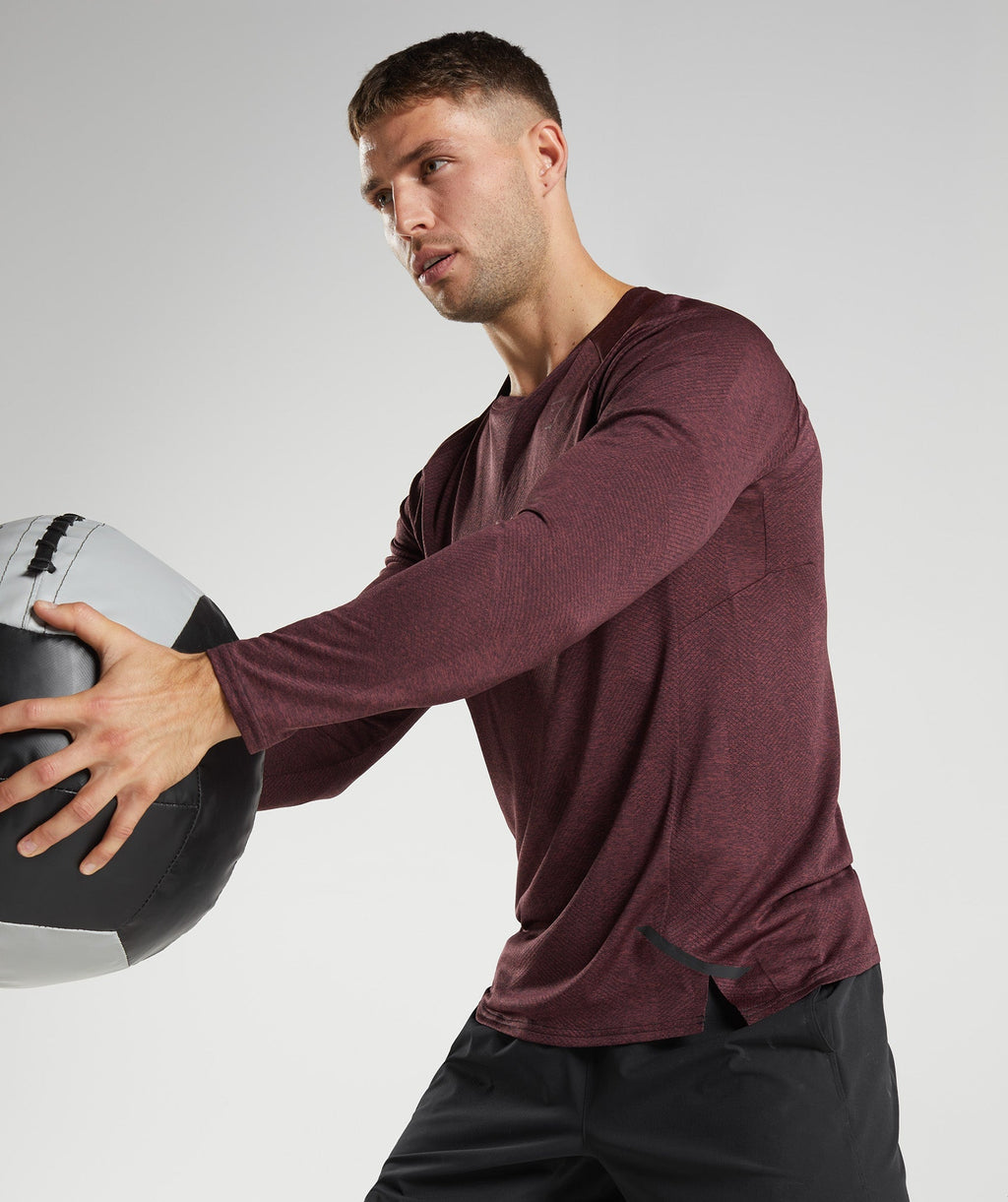 gymshark-apex-long-sleeve-t-shirt-cherry-brown-aw22