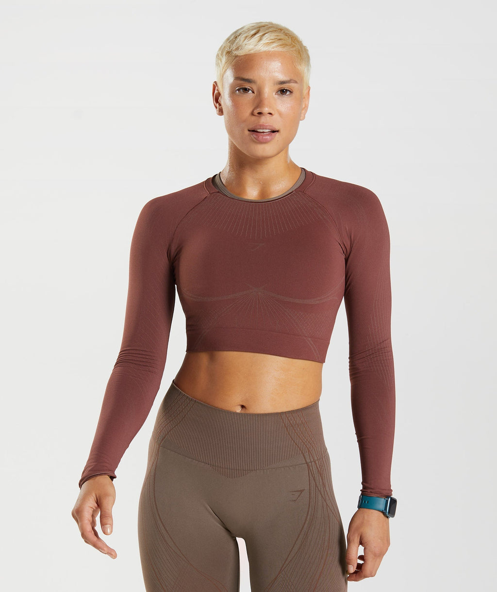 gymshark-apex-seamless-crop-top-cherry-brown-truffle-brown-aw22