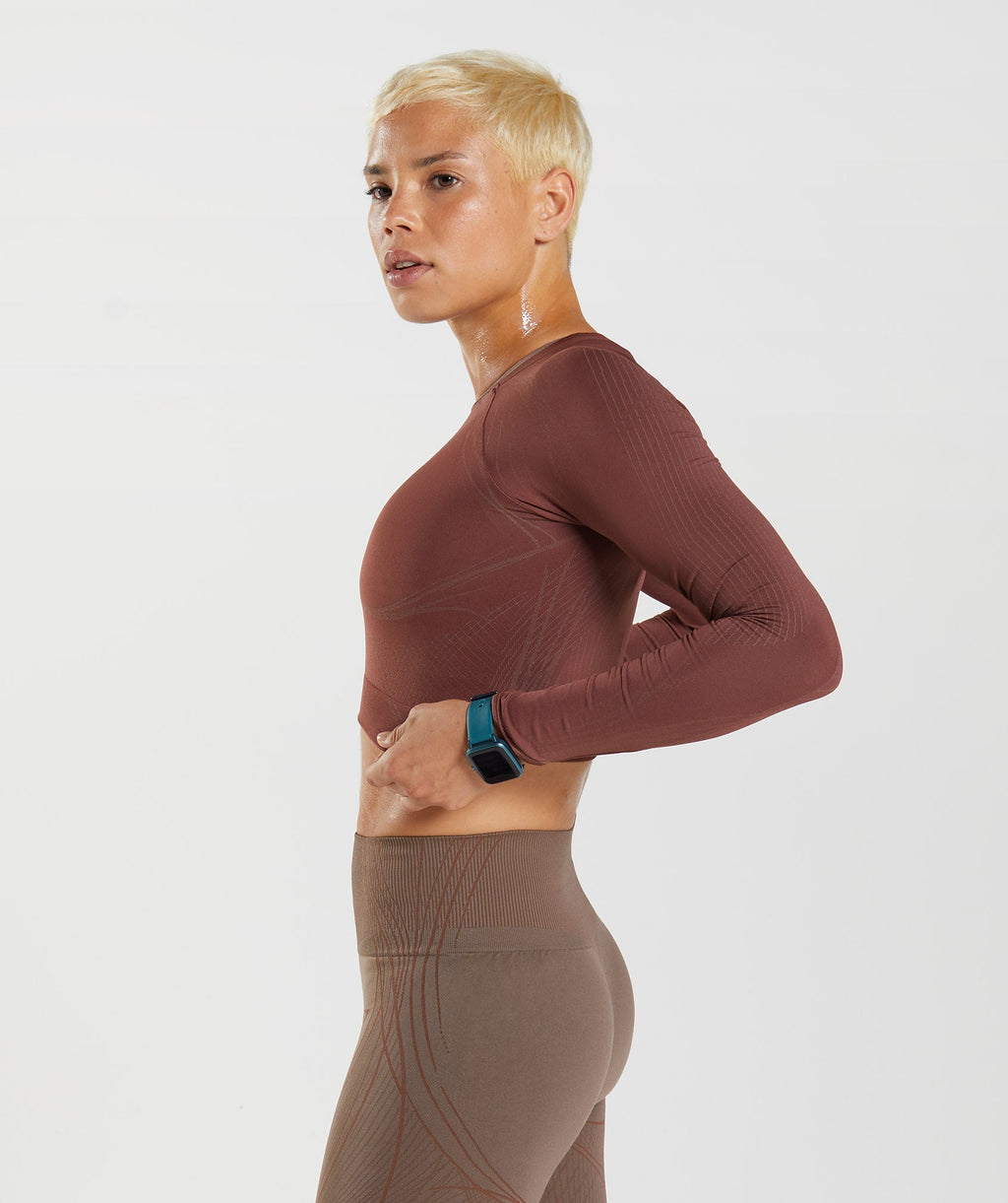 gymshark-apex-seamless-crop-top-cherry-brown-truffle-brown-aw22