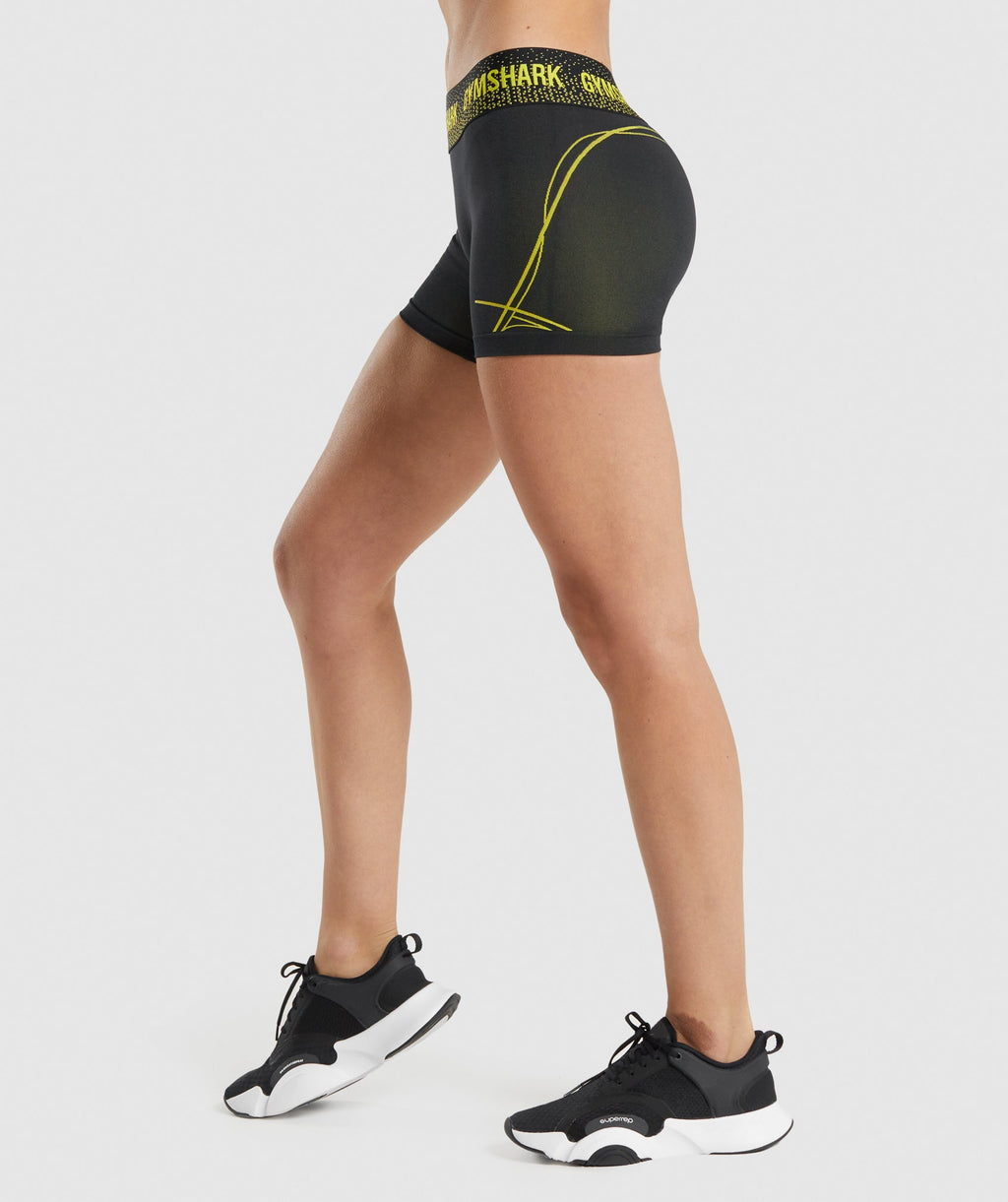 gymshark-apex-seamless-low-rise-shorts-black-yellow-aw21
