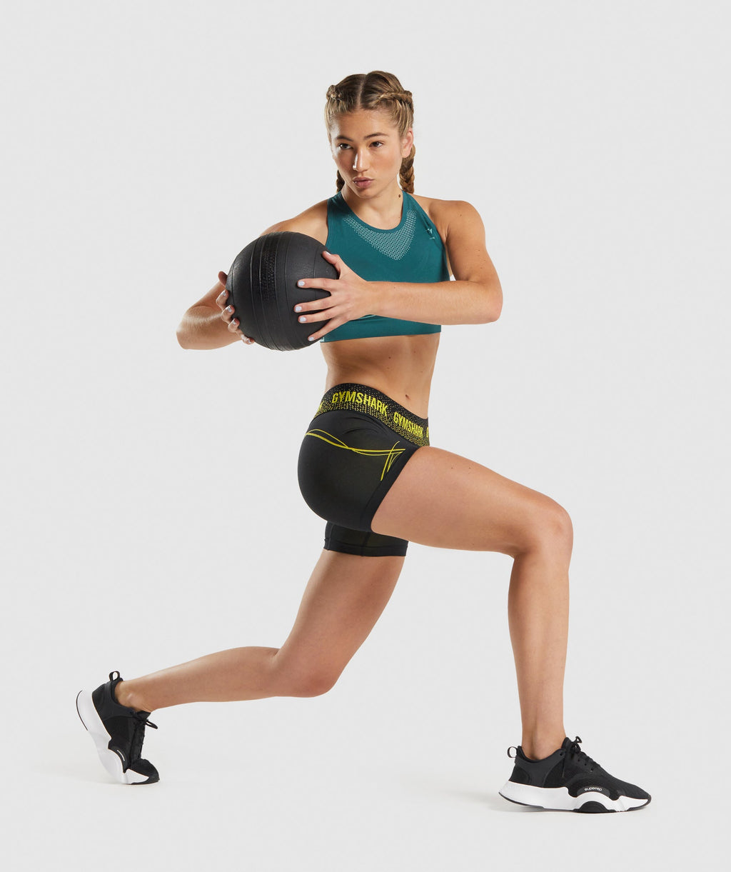 gymshark-apex-seamless-low-rise-shorts-black-yellow-aw21