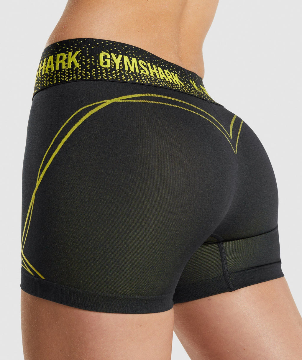 gymshark-apex-seamless-low-rise-shorts-black-yellow-aw21