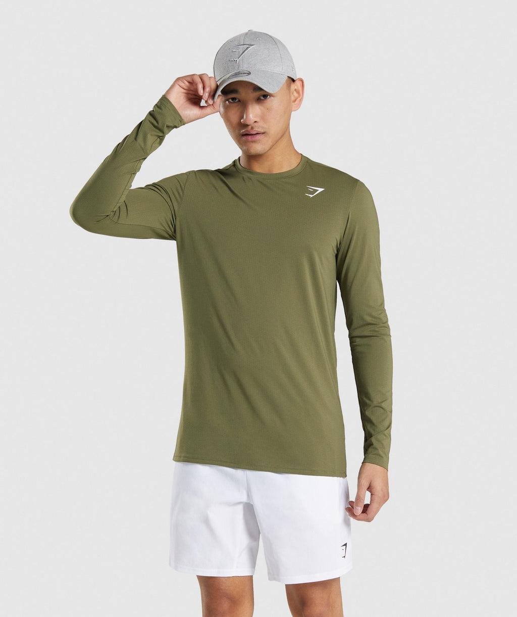 gymshark-arrival-long-sleeve-t-shirt-dark-green