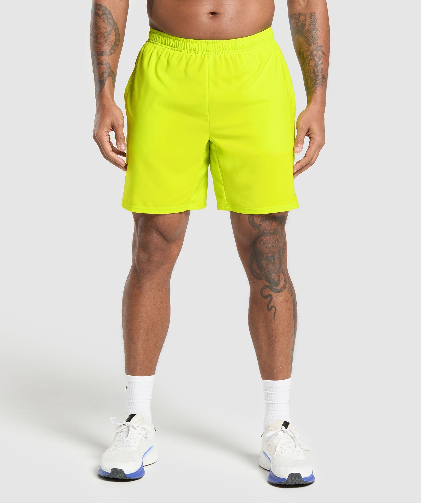 gymshark-arrival-7-shorts-shock-green-ss25