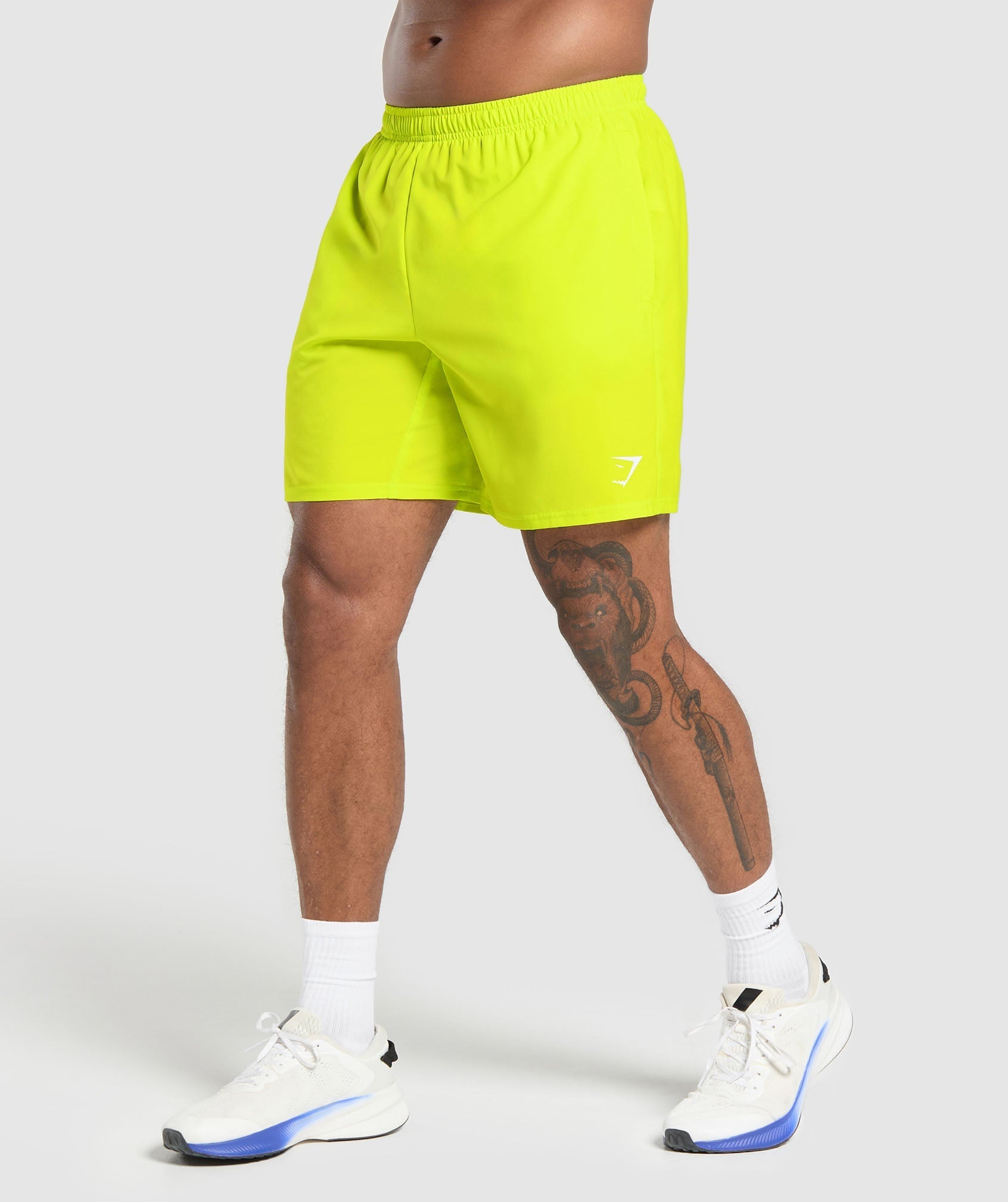 gymshark-arrival-7-shorts-shock-green-ss25