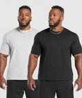 gymshark-t-shirt-2-pack-black-light-grey-marl-aw24