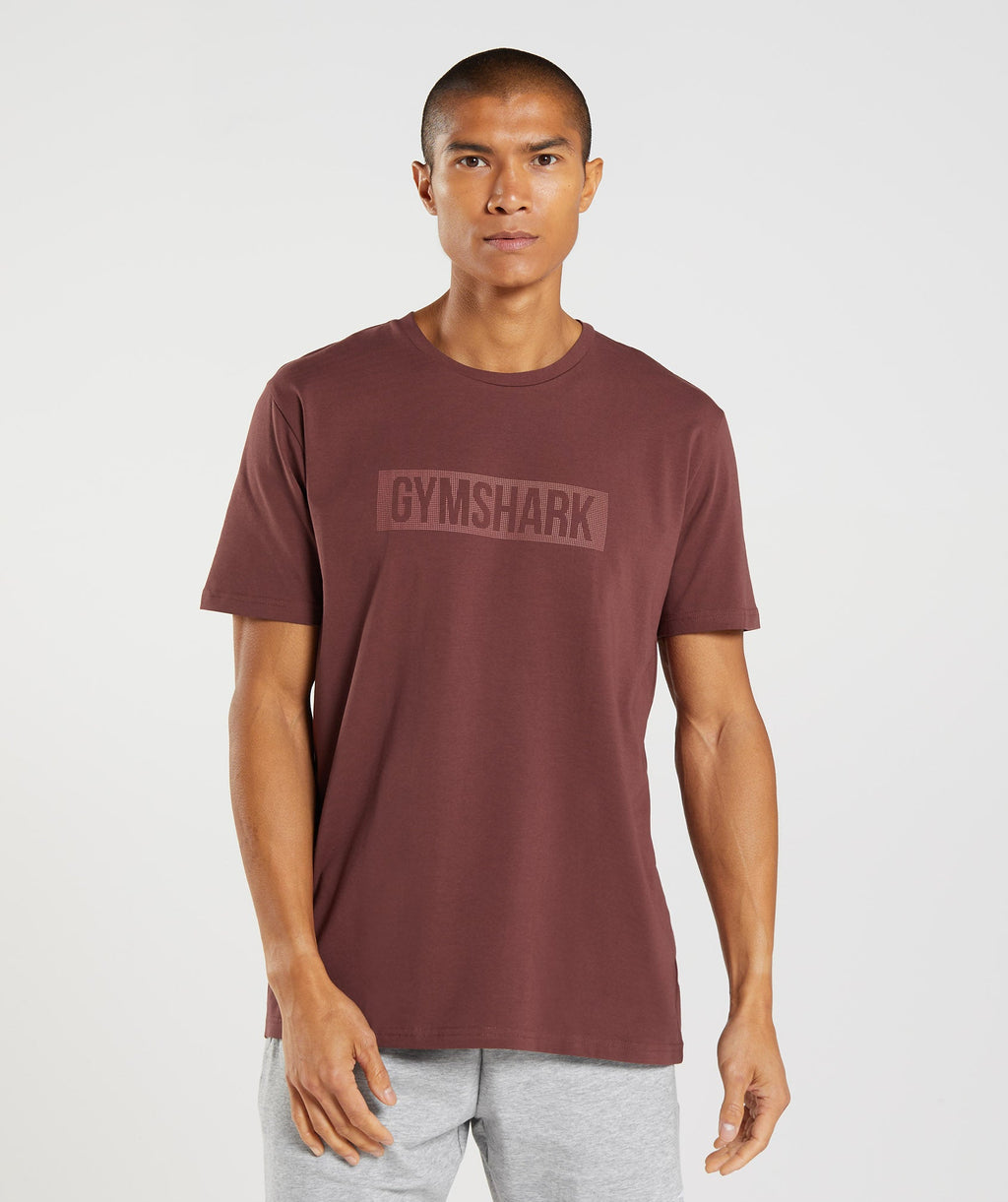 gymshark-block-t-shirt-cherry-brown-aw22