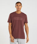 gymshark-block-t-shirt-cherry-brown-aw22