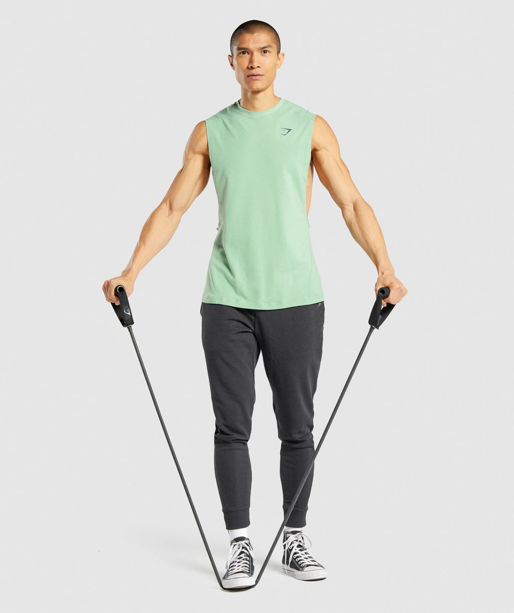 gymshark-bold-drop-arm-tank-green-aw21
