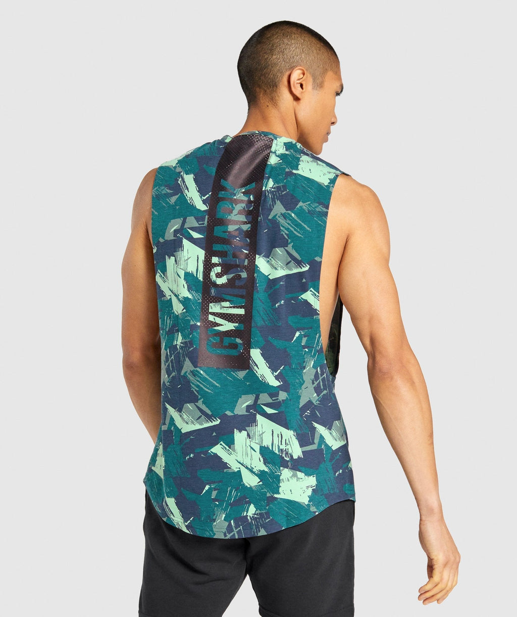 gymshark-bold-drop-arm-tank-green-print-aw21