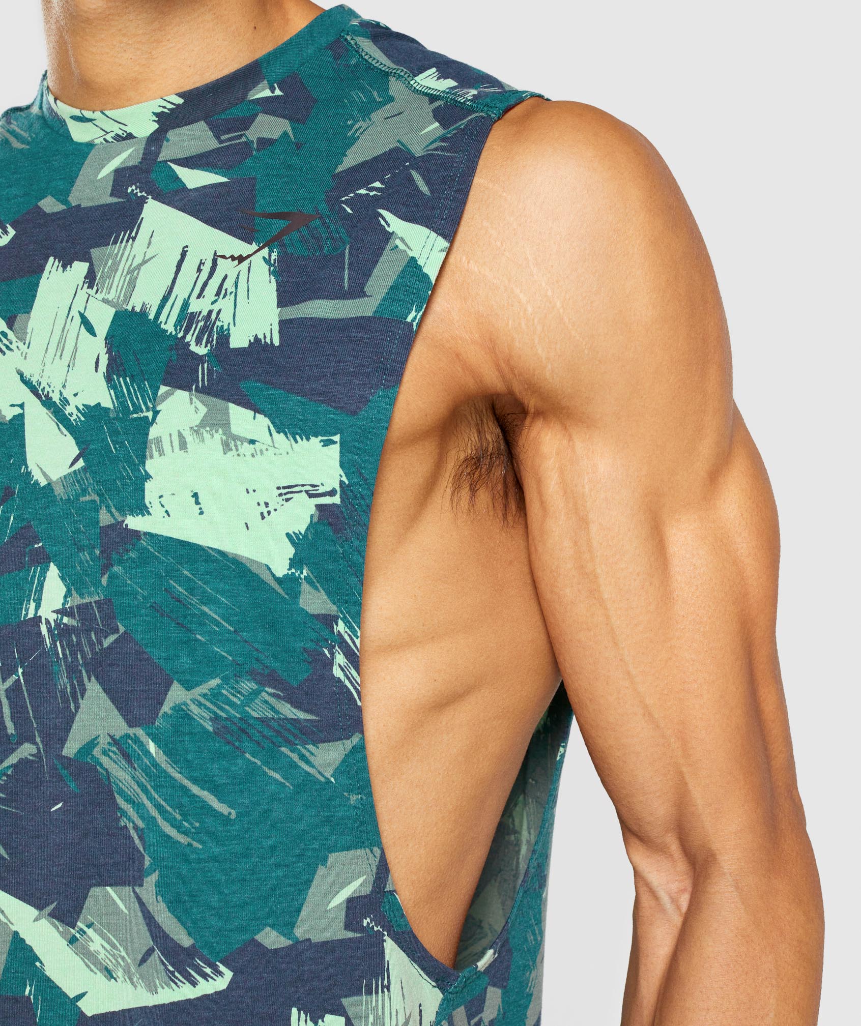 gymshark-bold-drop-arm-tank-green-print-aw21