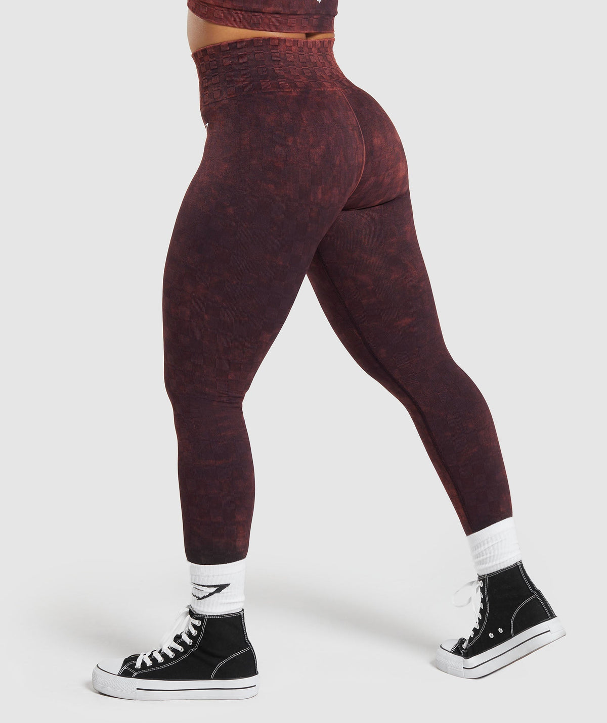 gymshark-check-seamless-washed-leggings-plum-brown-aw23