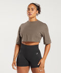 gymshark-cotton-boxy-crop-top-camo-brown-aw23
