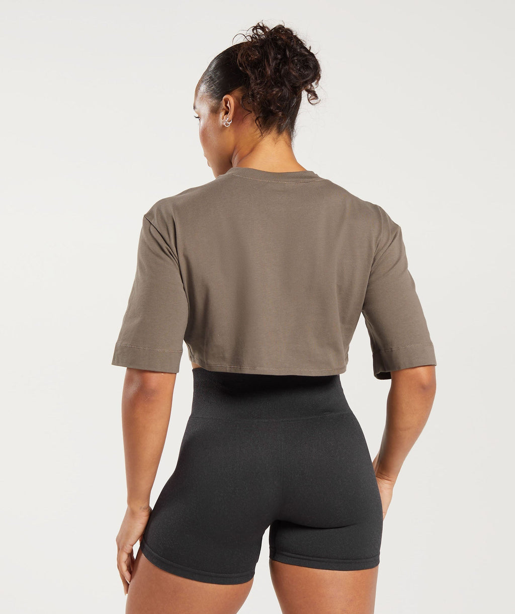 gymshark-cotton-boxy-crop-top-camo-brown-aw23