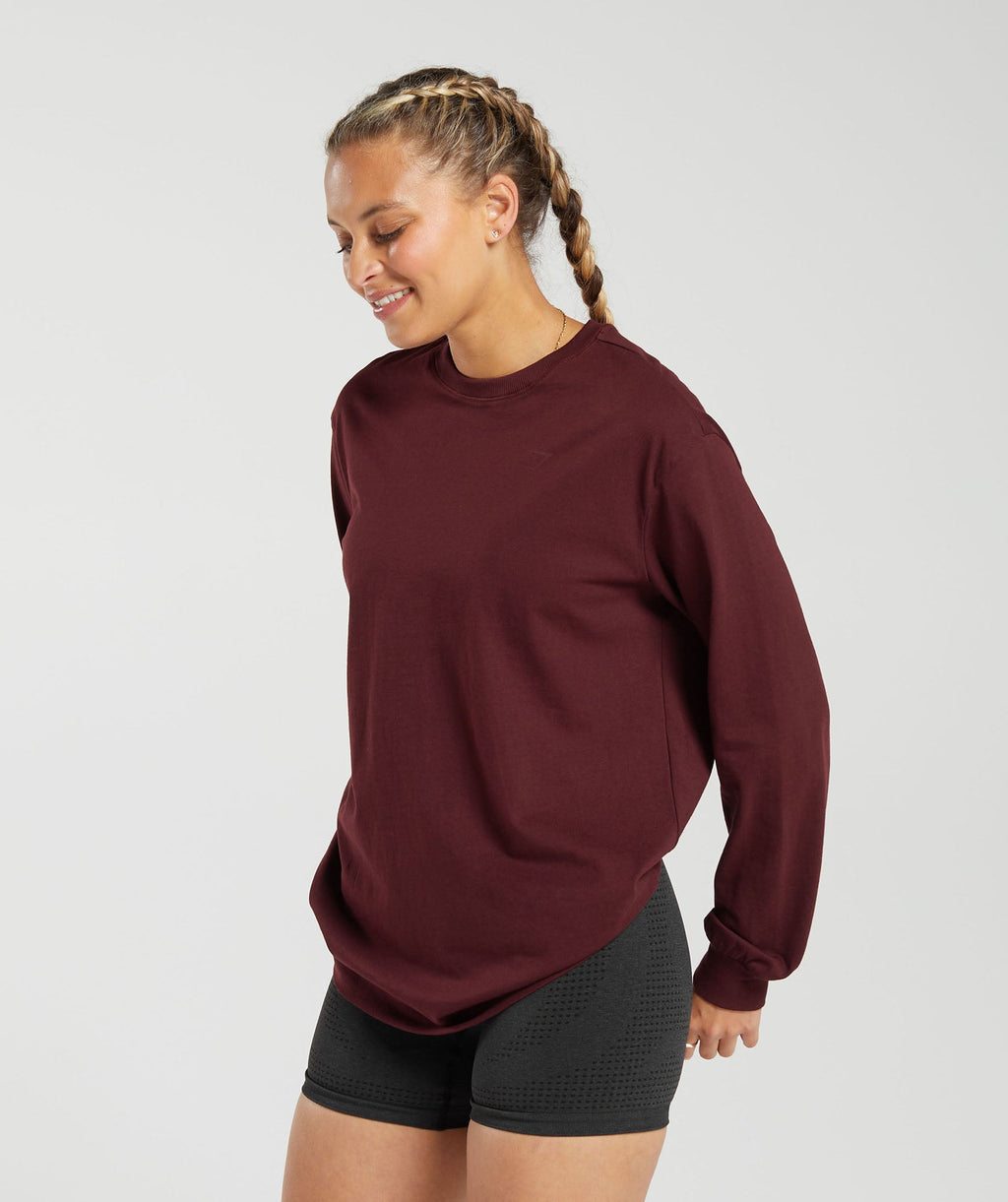 gymshark-cotton-oversized-long-sleeve-top-rich-maroon-aw23
