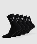 gymshark-crew-socks-5pk-black-ss23