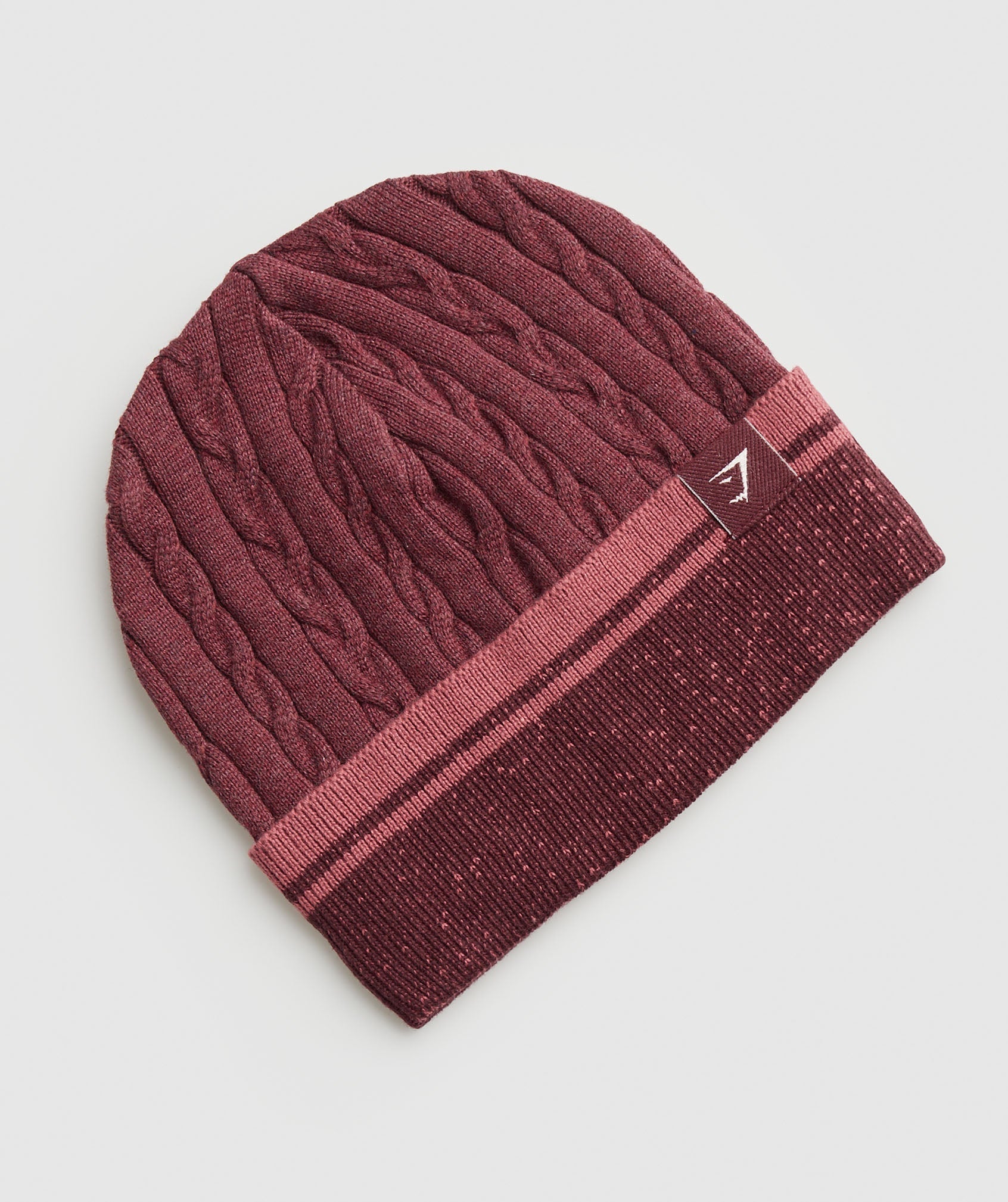 gymshark-cable-beanie-rich-maroon-aw23