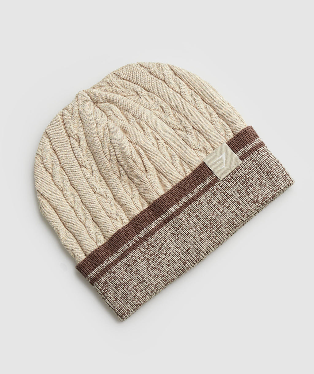 gymshark-cable-beanie-stone-brown-aw23