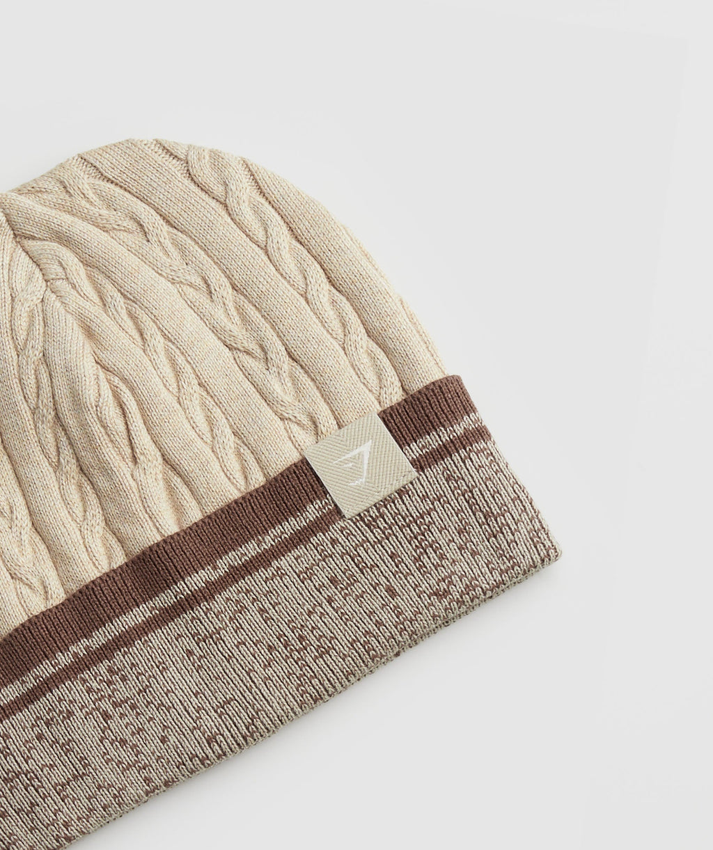 gymshark-cable-beanie-stone-brown-aw23