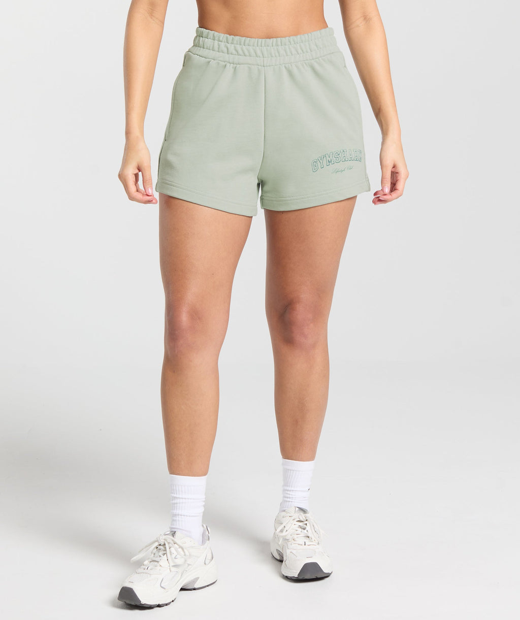 gymshark-campus-classics-graphic-sweat-shorts-stone-grey-ss25