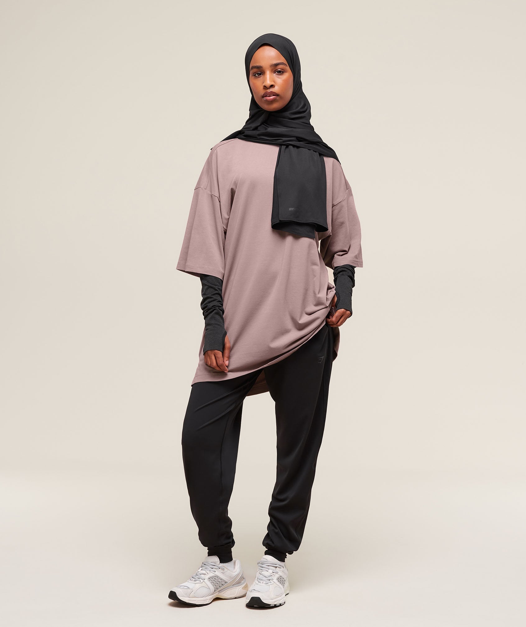 gymshark-covered-longline-cotton-t-shirt-ss-tops-purple-ss25