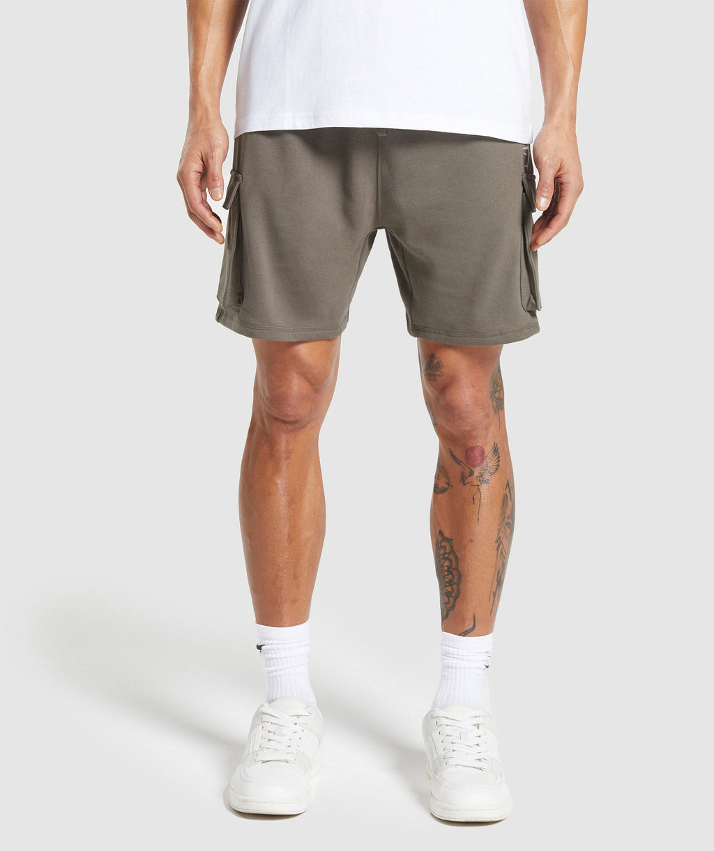 gymshark-crest-cargo-shorts-camo-brown-ss24
