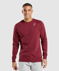 gymshark-crest-sweatshirt-burgundy-red-ss22