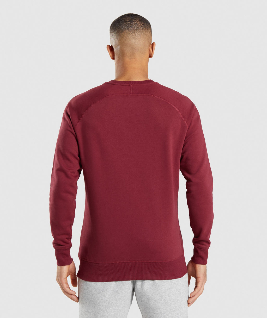 gymshark-crest-sweatshirt-burgundy-red-ss22