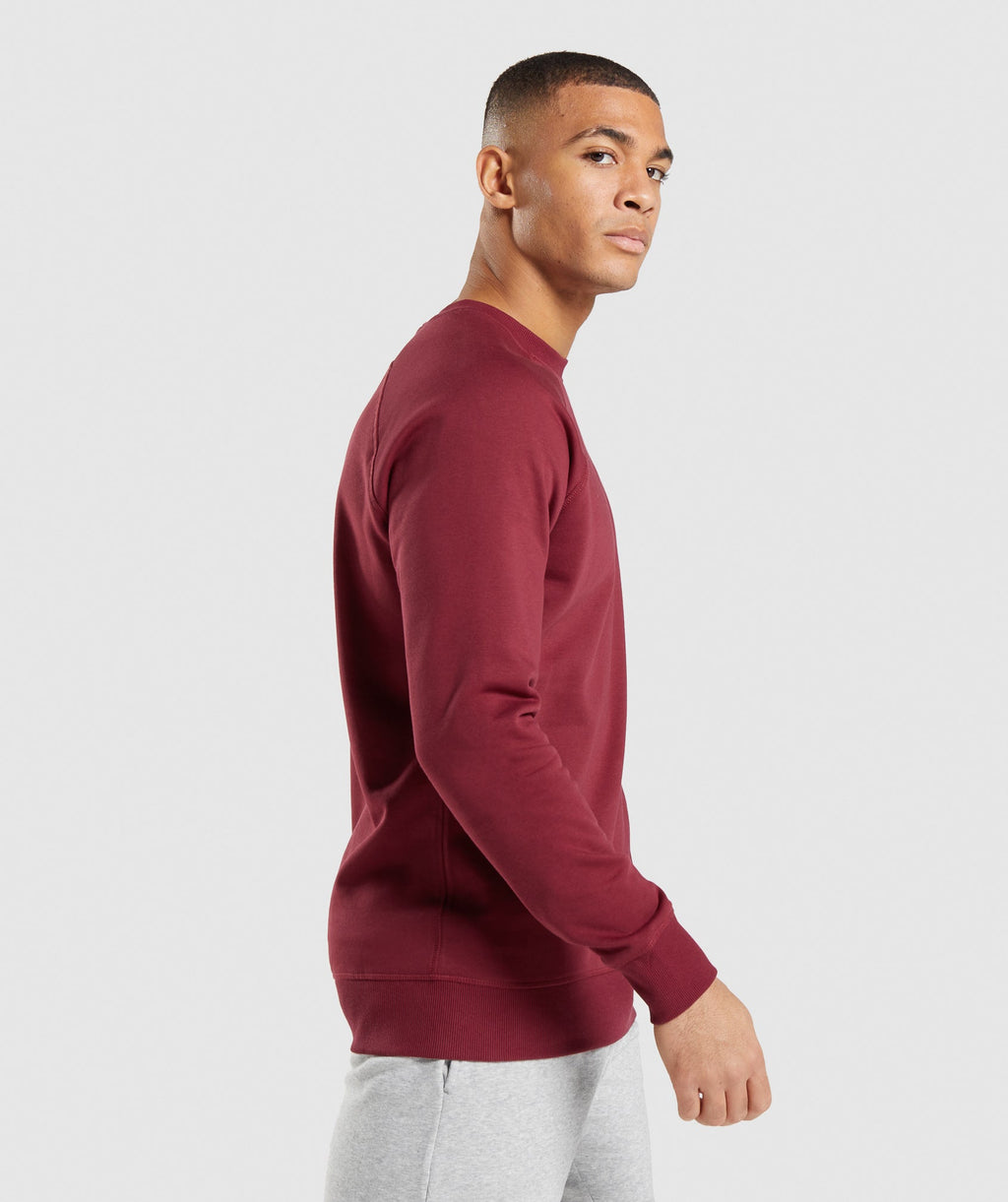 gymshark-crest-sweatshirt-burgundy-red-ss22