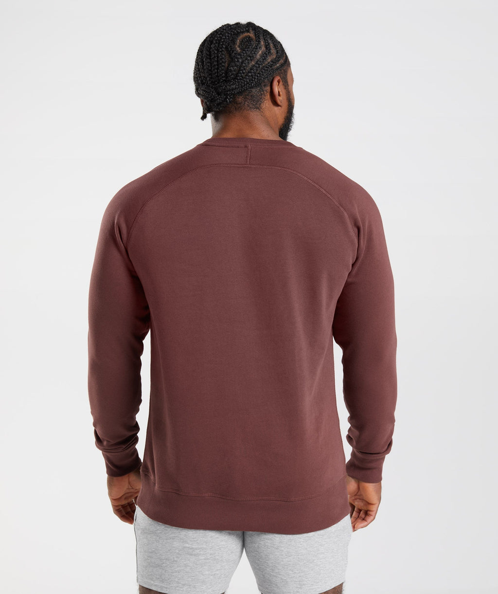 gymshark-crest-sweatshirt-cherry-brown-aw22