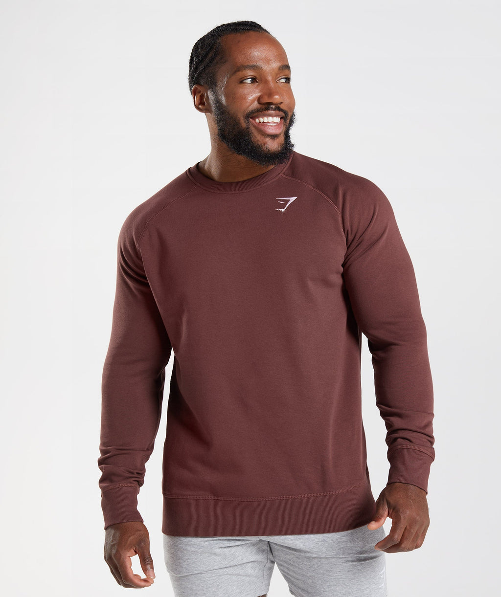 gymshark-crest-sweatshirt-cherry-brown-aw22