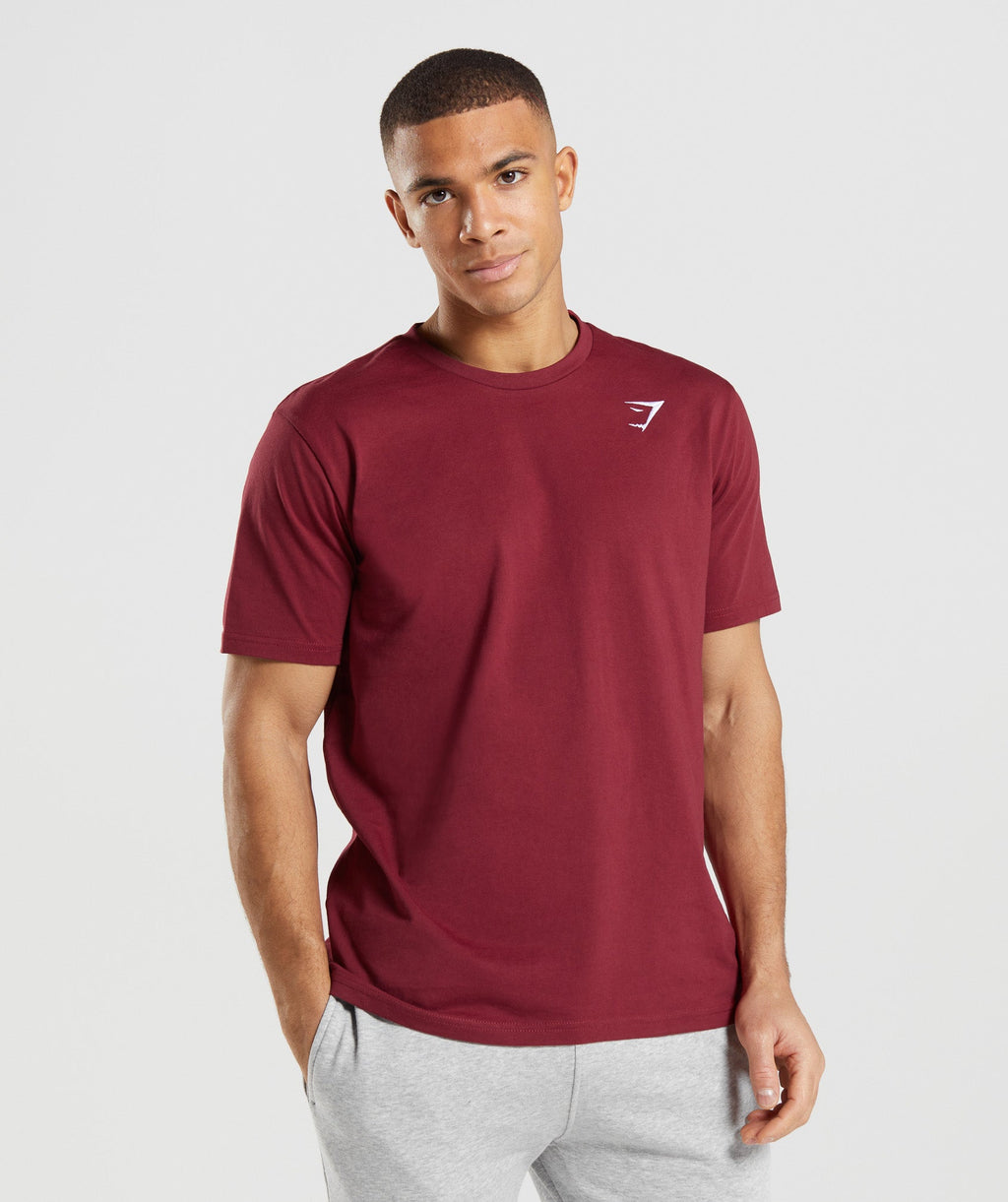 gymshark-crest-t-shirt-burgundy-red-ss22