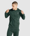 gymshark-crest-zip-up-hoodie-dark-green-gsaw21