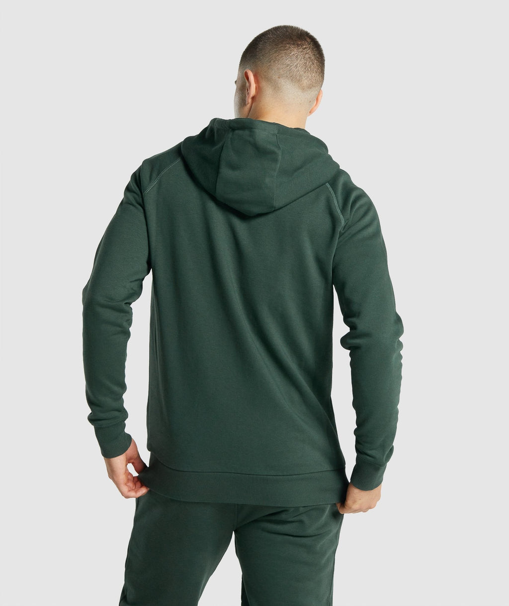 gymshark-crest-zip-up-hoodie-dark-green-gsaw21