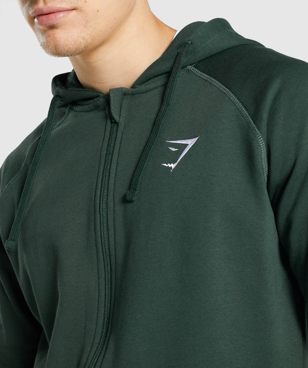 gymshark-crest-zip-up-hoodie-dark-green-gsaw21