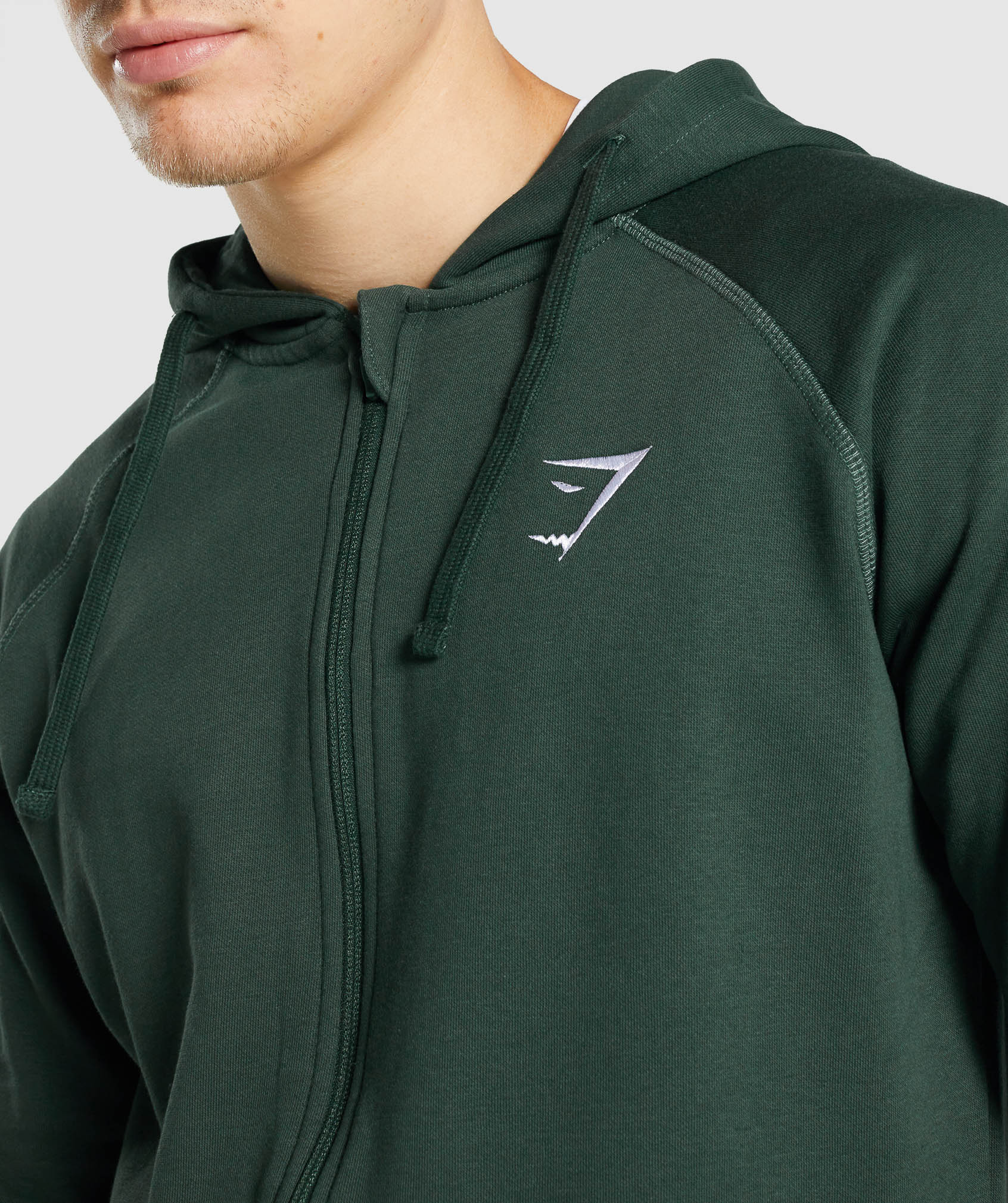 gymshark-crest-zip-up-hoodie-dark-green-gsaw21